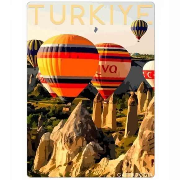 Cappadocia Turkey Hot Air Balloons Magnet - Picture 2 of 2